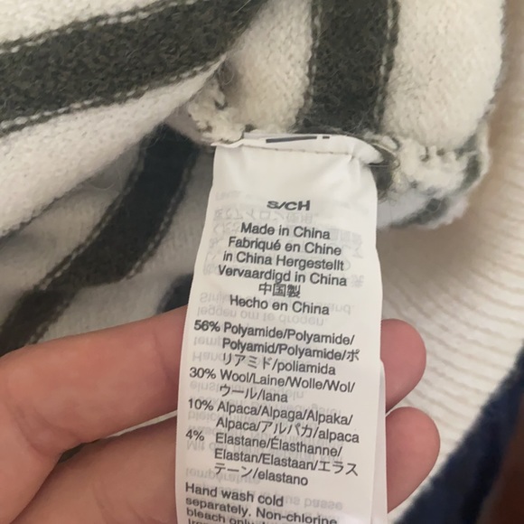 NTW MADEWELL WRAPFRONT SWEATER IN ELTHORNE STRIPE - Picture 10 of 10